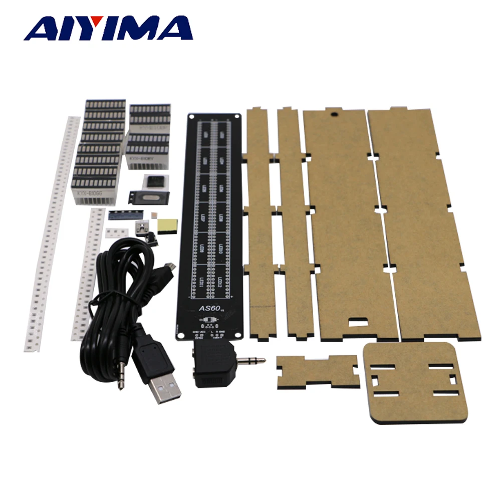 AIYIMA AS60 двойной 60 Профессиональный светодиодный дисплей уровня громкости музыка