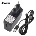 Блок питания переменного тока для Raspberry Pi 3, 5 В, 2,5 А, USB-адаптер для зарядного устройствапереключатель ВКЛ.ВЫКЛ., Кабель Micro-USB для быстрого питания + плюс