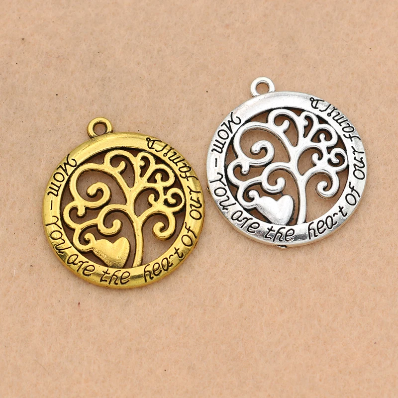 Подвеска в античном стиле 32x28 мм|antique silver|silver charm hearthandmade heart |