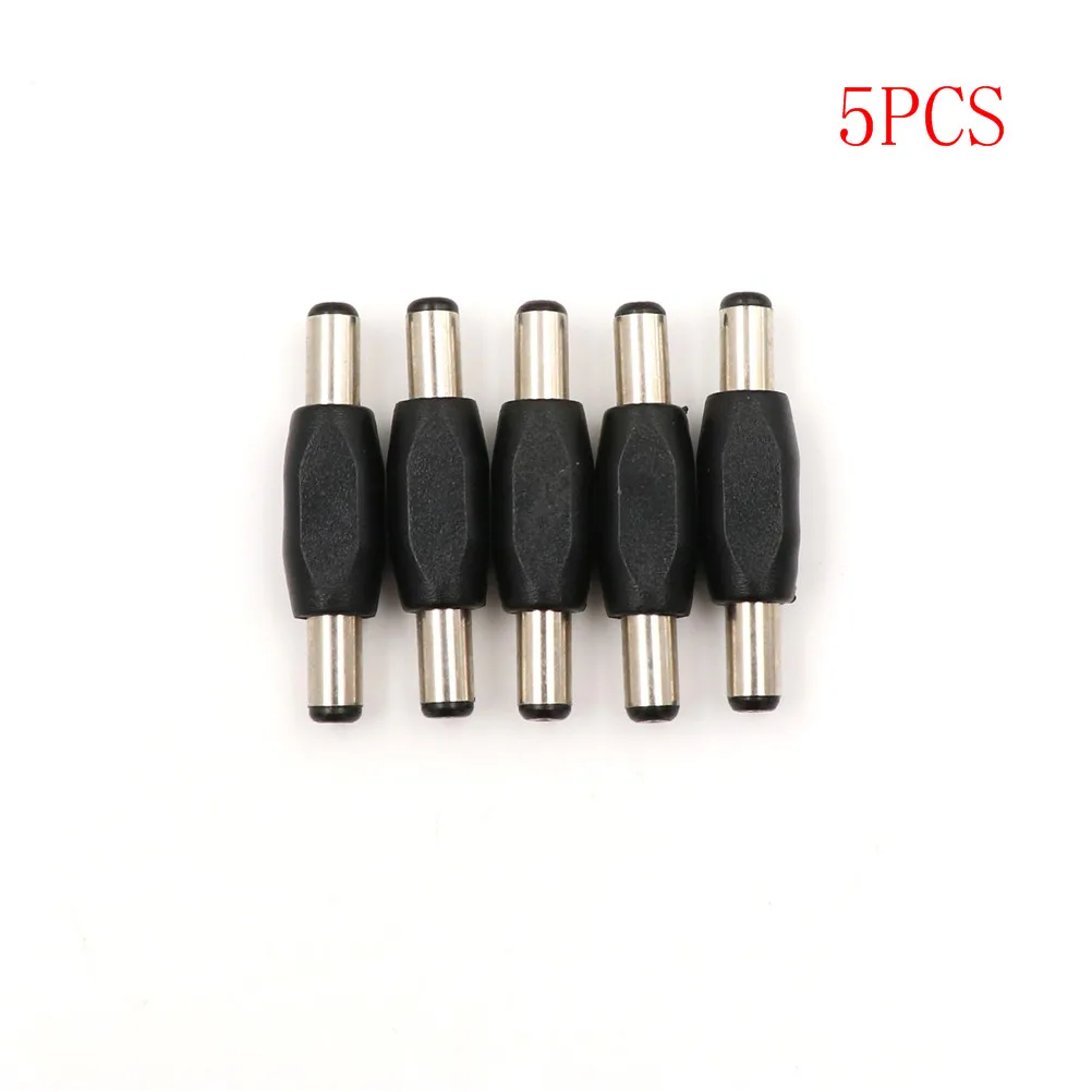 

5pcs 5.5*2.1 Mm / 5.5x2.1mm Male To Male Panel Mounting Plugs Adaptor DC Power Plug Connector