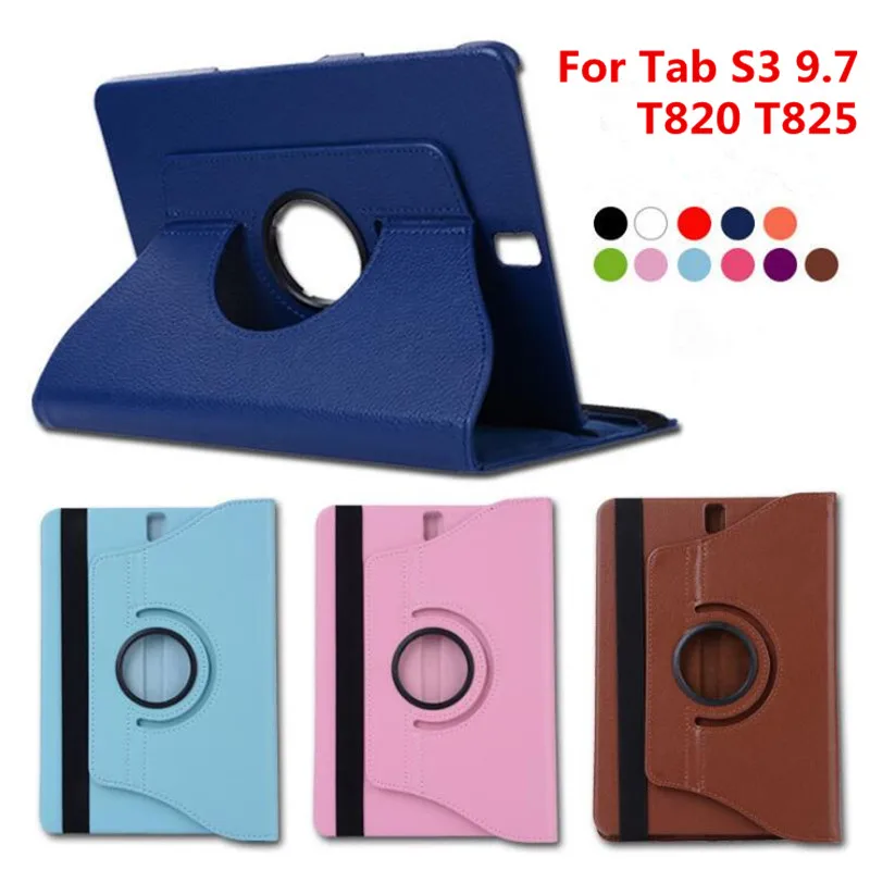 Кожаный чехол книжка для Samsung Galaxy Tab S3 9 7 T820 T825 T829|for samsung galaxy tab|tablet case360 rotating |