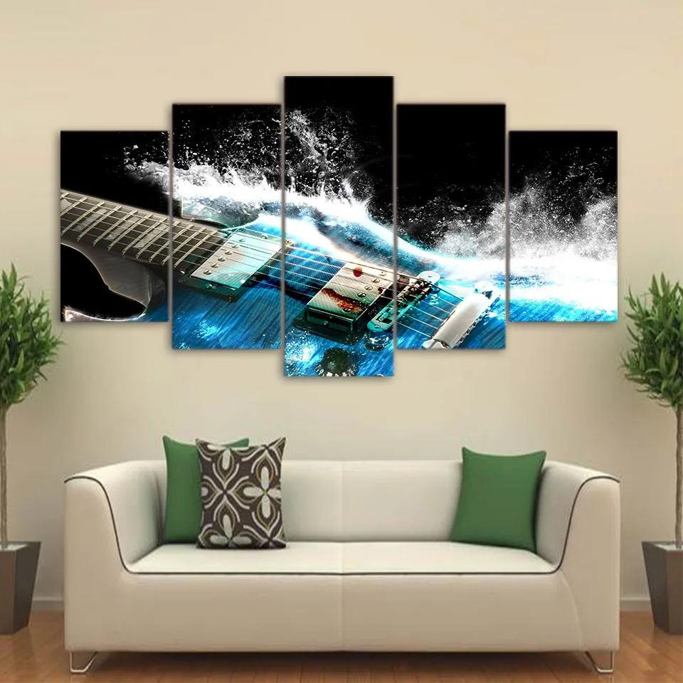 

diy 5pcs Beautiful Guitar 5d diamond painting crystal diamond embroidery spuare&round crystal painting cross stitchsets