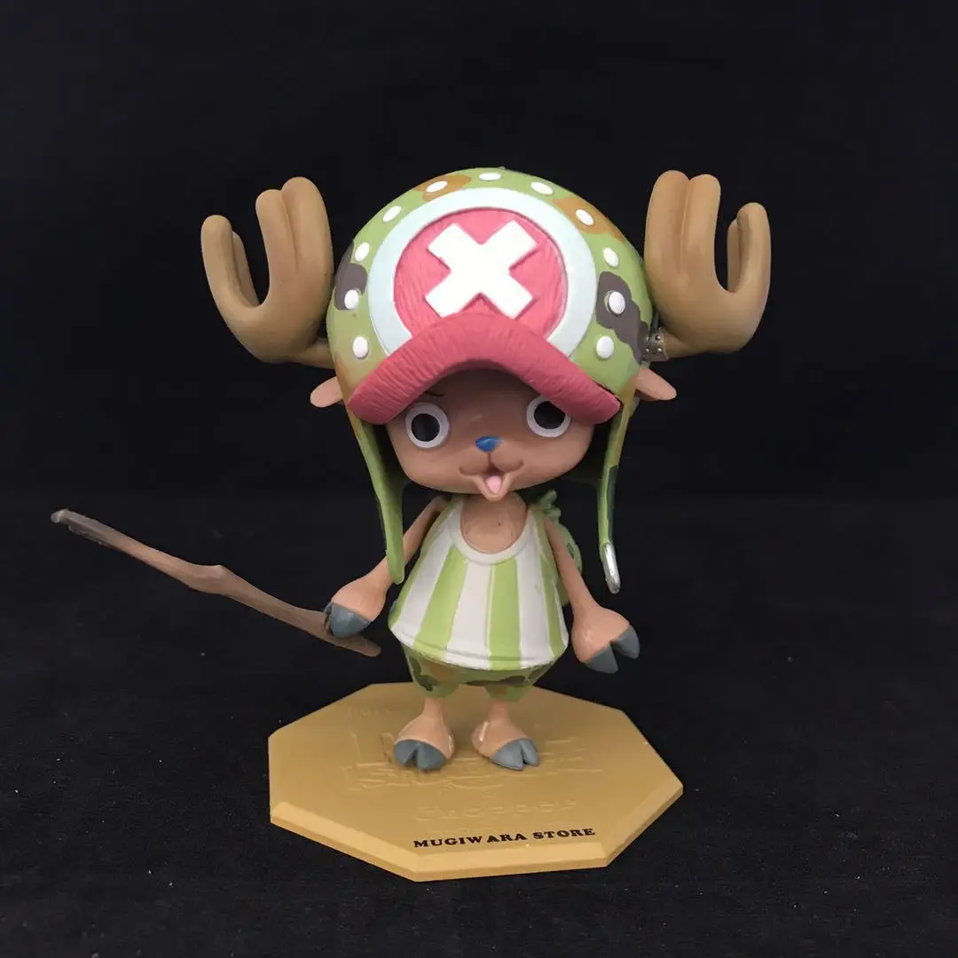10 см аниме фигурку ONE PIECE Тони Чоппер розовый леопард Ver коллекция моделей pvc