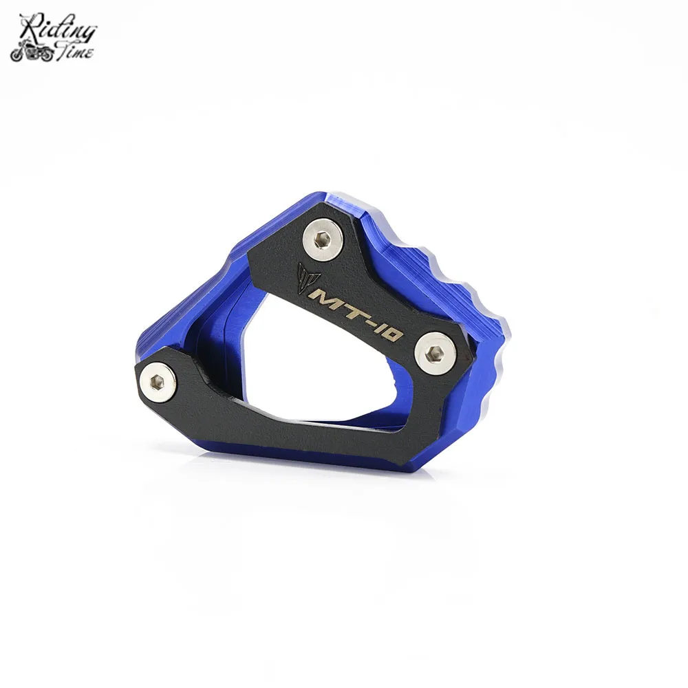 Black and Blue Подставка для мотоцикла, расширенная подставка для увеличения, боковая подставка для YAMAHA MT10 MT 10 FZ10 FZ 10, боковая подставка для увеличения - Цвет: Black and Blue