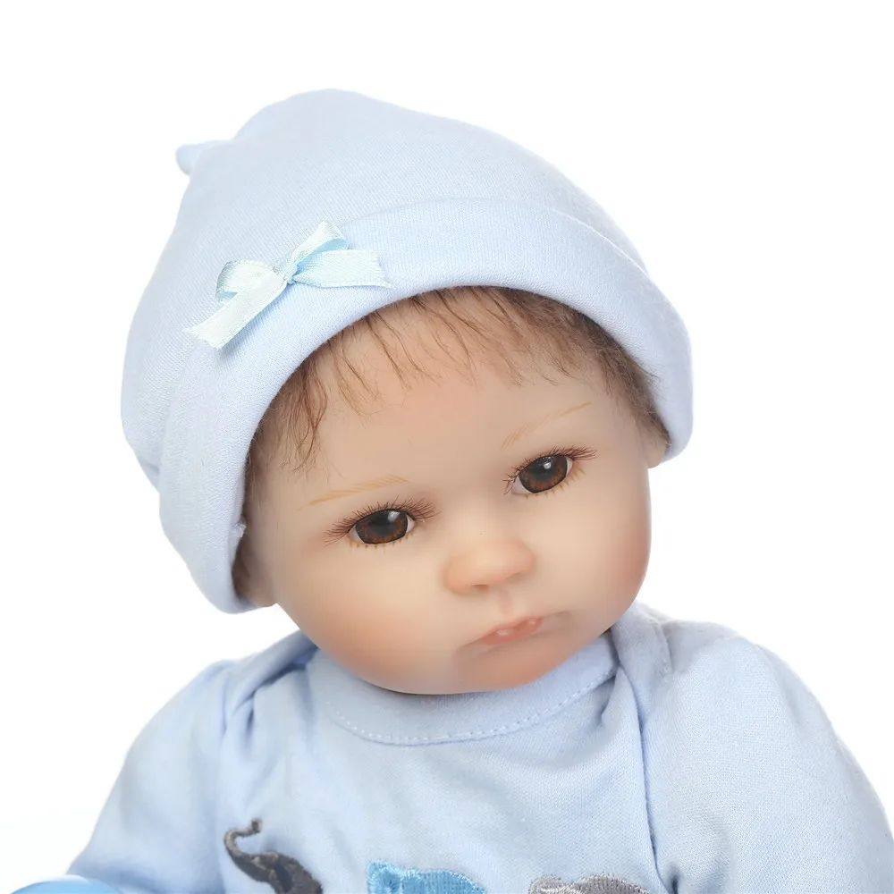 Мальчик Кукла reborn 16 &quot40 см Мягкий силикон baby для детей подарок игрушки bebe живой
