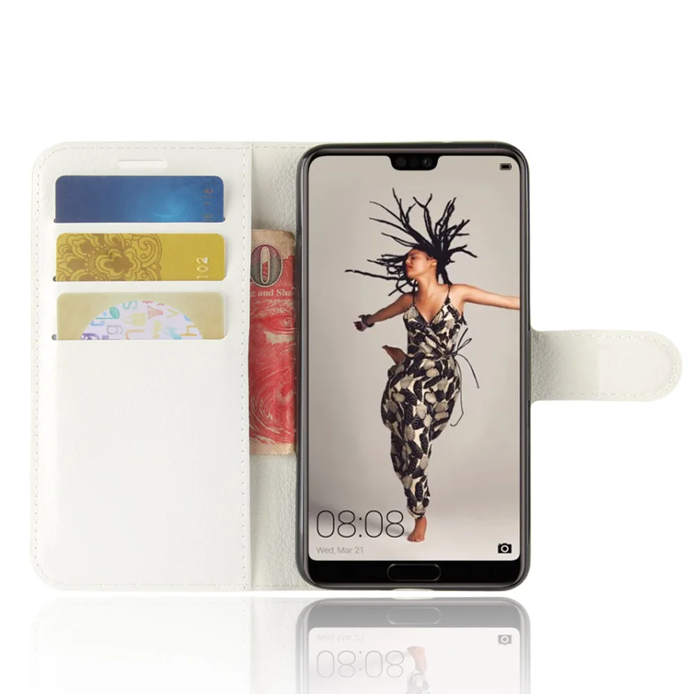 OUZIFISH для huawei P20 Lite чехол Huawey P 20 с крышкой Роскошный кожаный телефона задняя