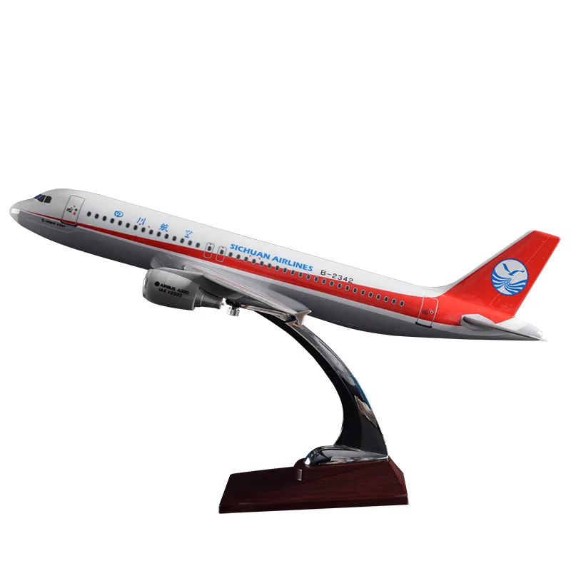 37cm Resin Sichuan Airlines Aircraft Model A320 Airplane Airways Airbus China Plane Chinese Aviation Crafts | Игрушки и хобби