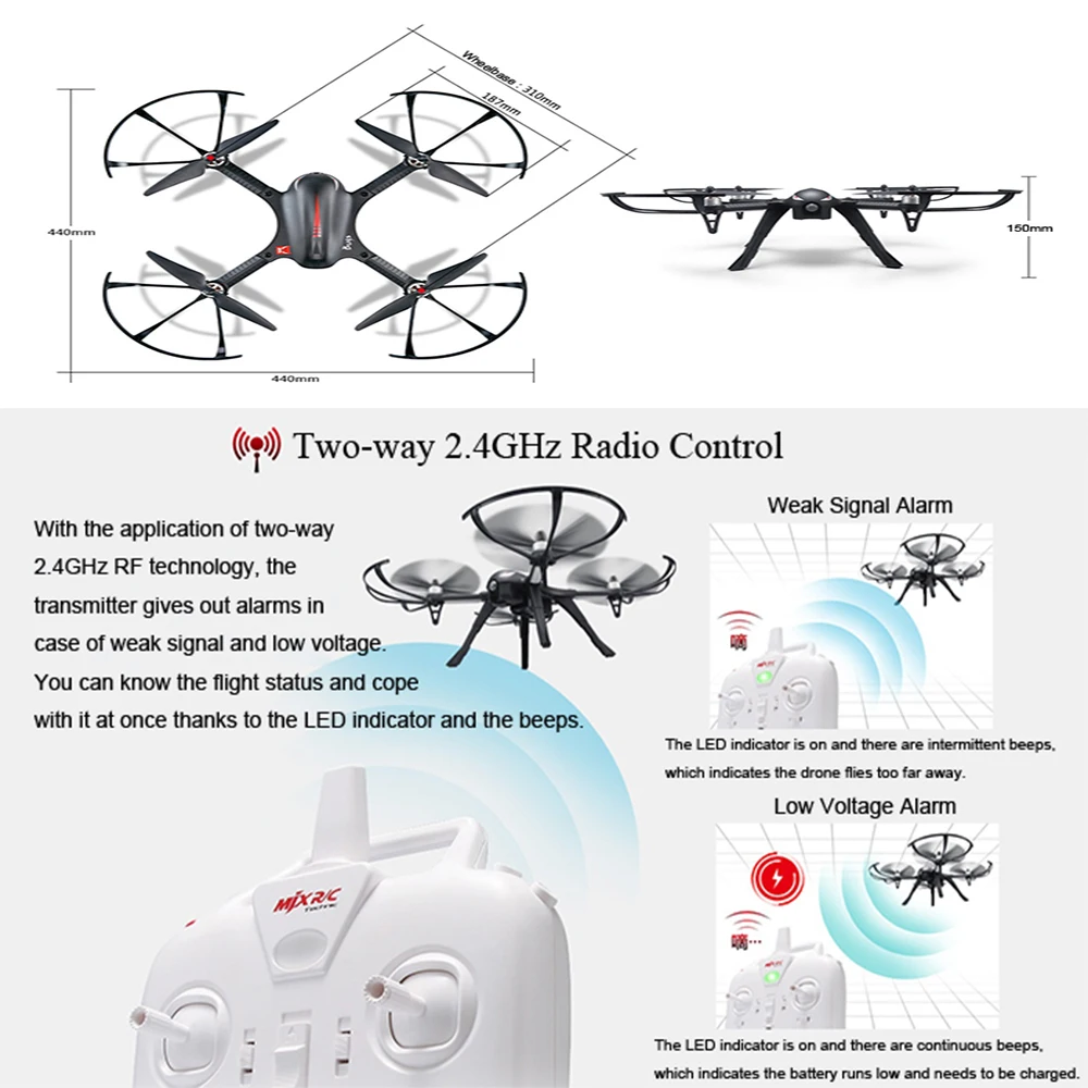 MJX B3 Bugs 3 RC Квадрокоптер Дрон бесщеточный мотор пульт дистанционного управления