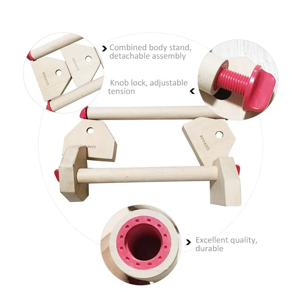 

Fitness Push-Up Stands Detachable Combination Stretch Stand Sport Gym Exercise Training Chest H Shaped Wooden Calisthenic Holder