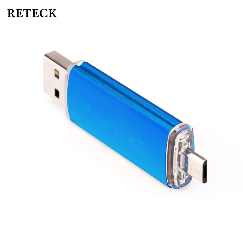 Free shipping OTG smart phone usb 2.0 key drive dual computer memory u disk 16GB mobile android flash | Компьютеры и офис
