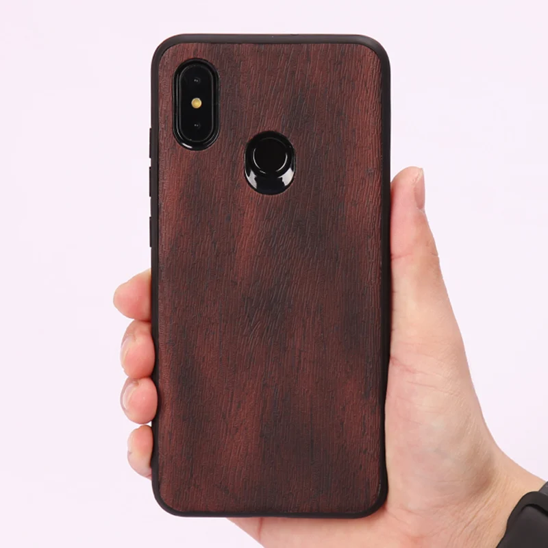 Импортный кожаный чехол для телефона с деревянным лицевым покрытием Xiaomi mi 8
