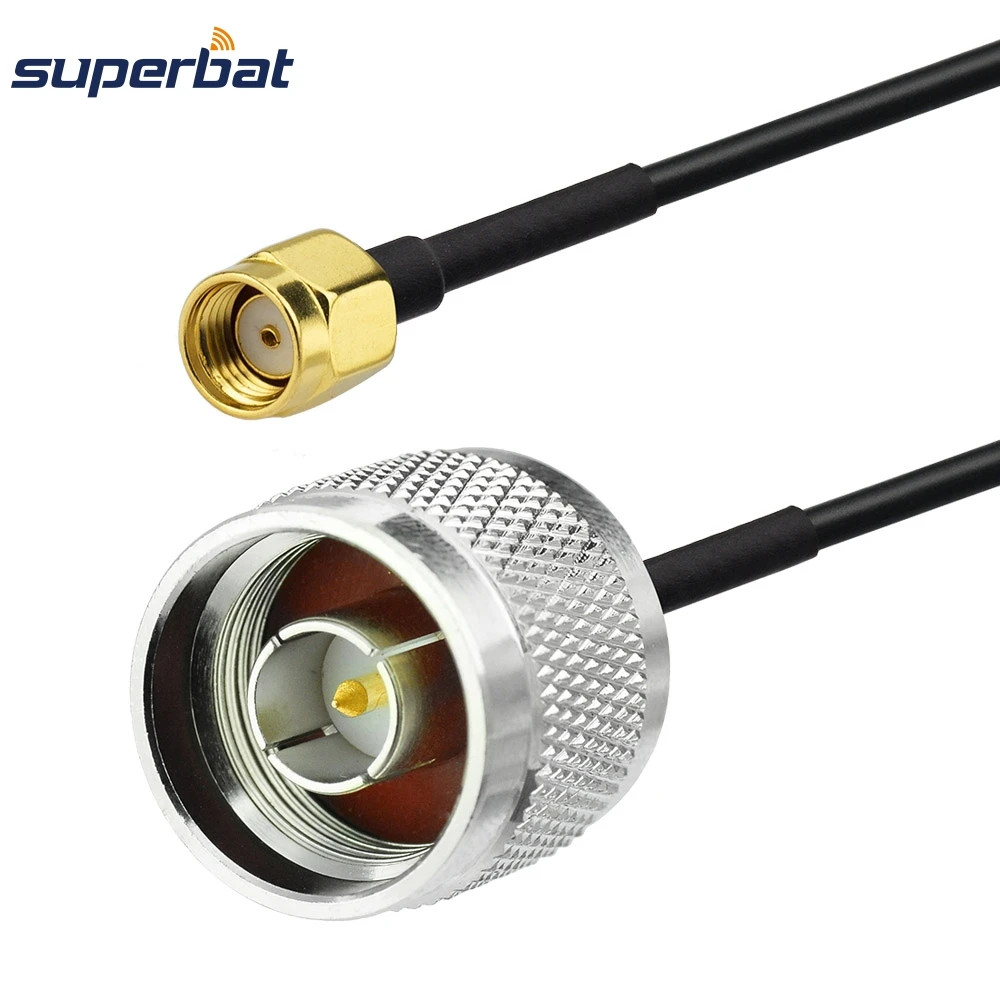 Superbat RP SMA штепсельная Вилка для N типа вилка разъем RG174 коаксиальный РЧ свиной