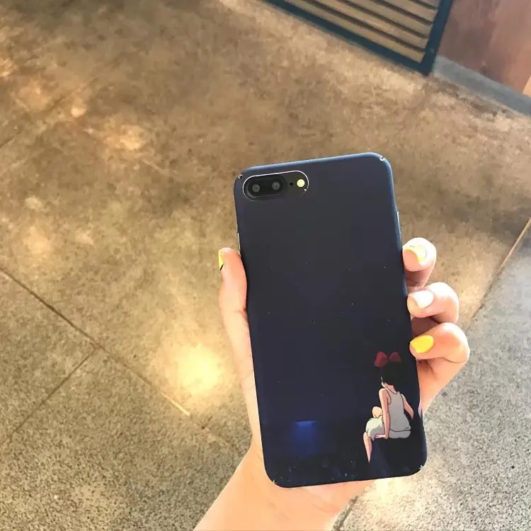 Для iPhone 6 S плюс 7 8 телефон Чехол звездное небо девушка полный тела Матовый PC