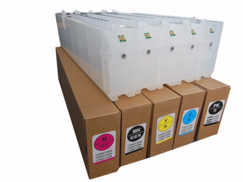 Пустой пополняемый картридж для чернил einkshop 1 комплект Epson SureColor T3200 T5200 T7200 T3270 T5270