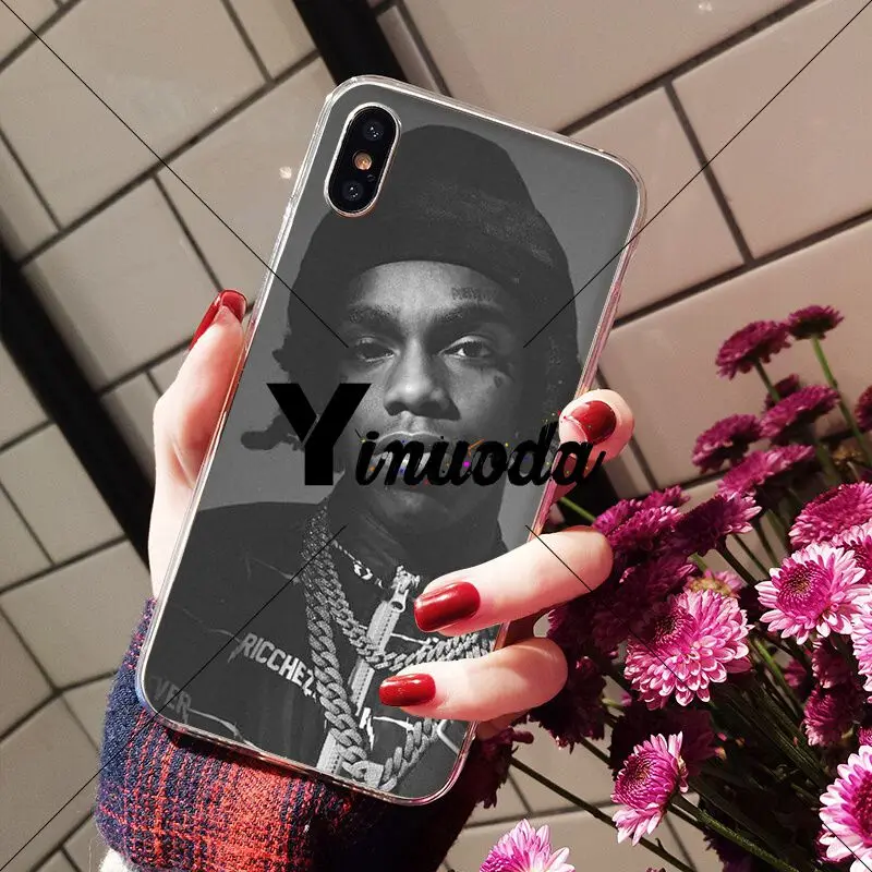 A10 Yinuoda Ynw Melly rapper TPU Мягкий силиконовый прозрачный чехол для iPhone X XS MAX 6 6s 7 7plus 8 8Plus 5 5S SE XR - Цвет: A10