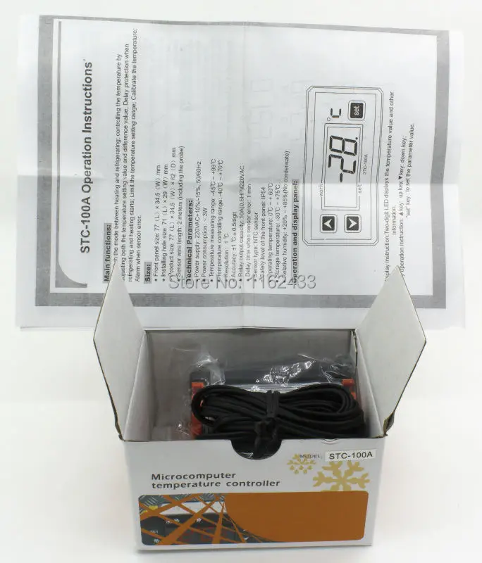 STC-100A регулятор температуры AC 220V 110V AC/DC 24V 12V | Инструменты