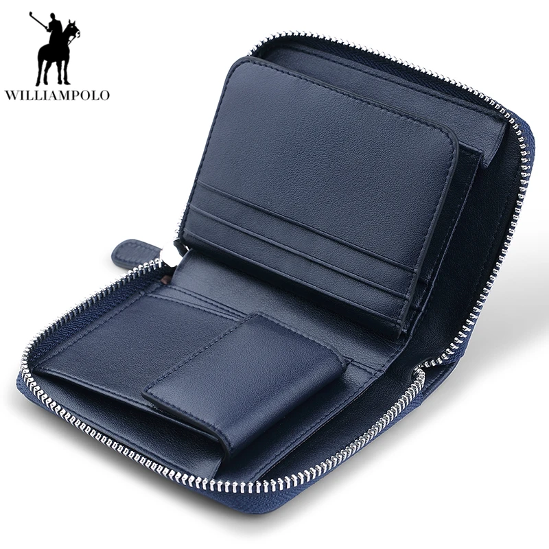 Hot Sale Men Wallet Short Purse Luxury Male Genuine Leather Zipper PL283 | Багаж и сумки