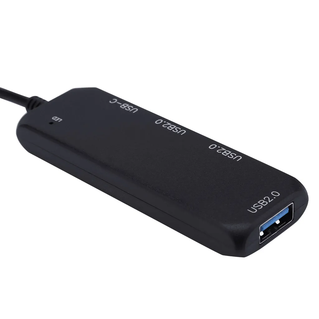 Ouhaobin USB 2 0 концентратор высокого качества черный Ультра тонкий дизайн прозрачный