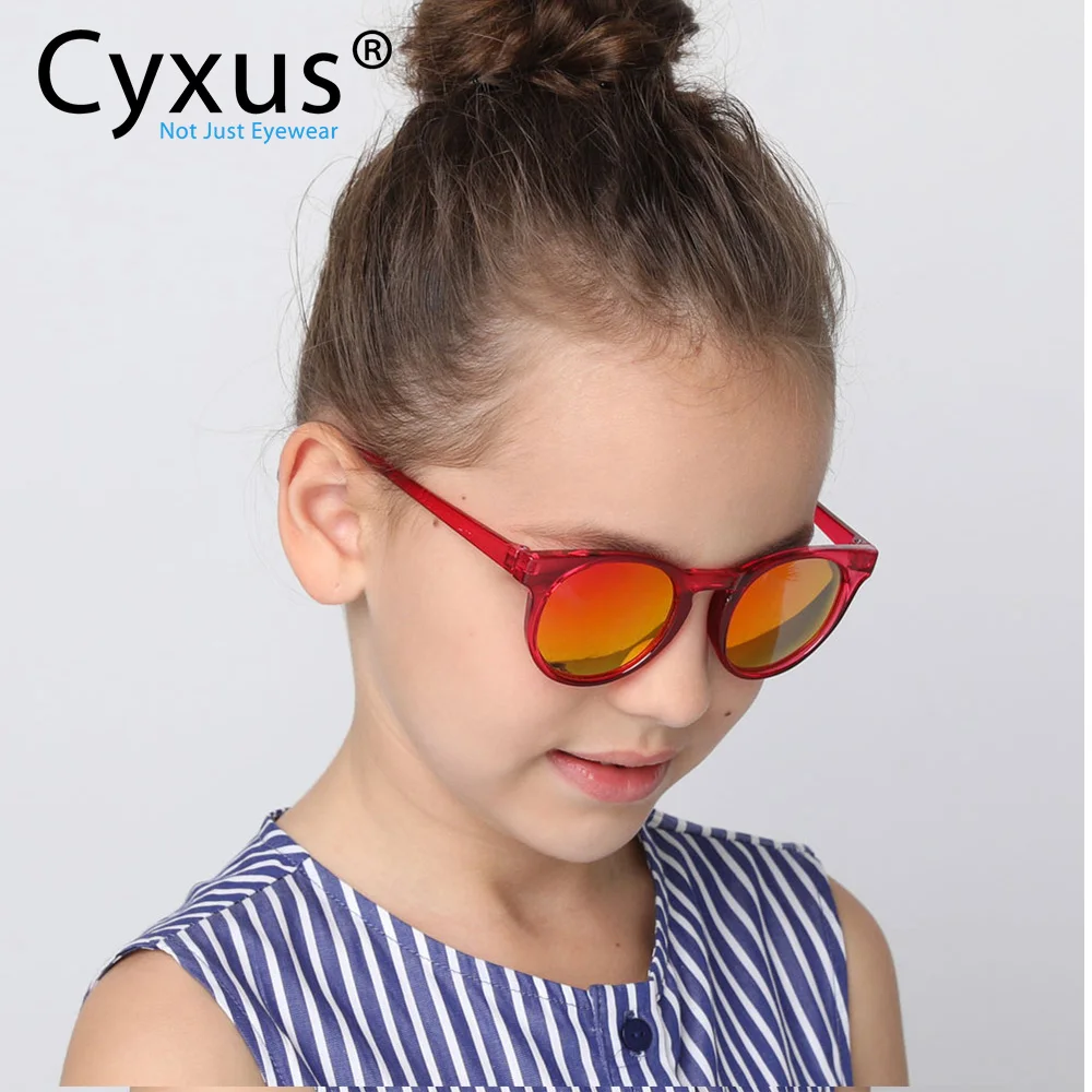 Cyxus поляризованные солнцезащитные очки для детей девочек и мальчиков маленькие