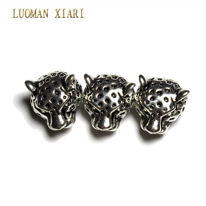 Бусины разделители в виде головы леопарда для браслета 10 шт./20 шт.|beads charms|charm diybeads