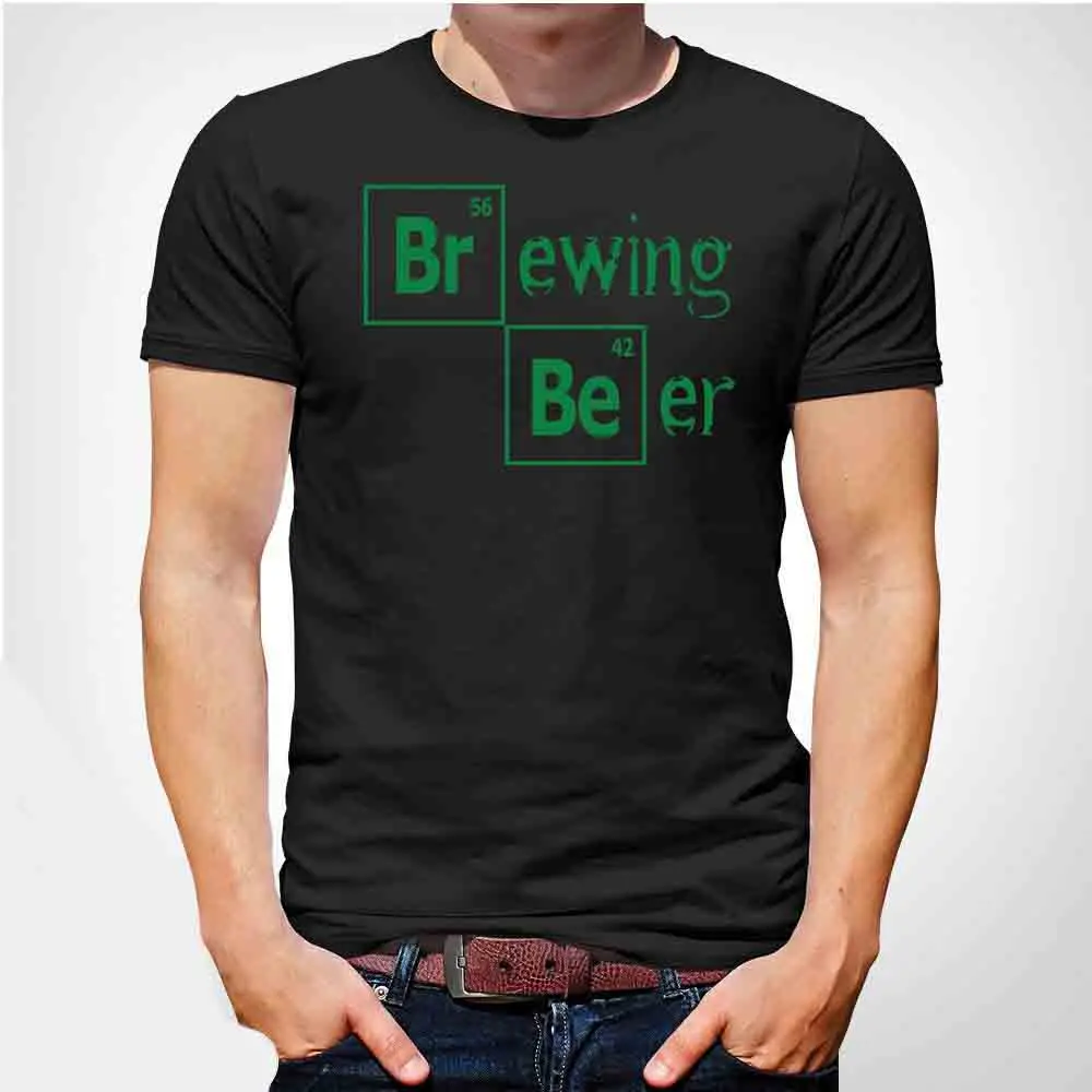 

Brand New 2019 Summer Mens Short Brewing Beer, Funny Mens T Shirt Home Brew Christmas Gift For Dad Him Black ! Cute T Shirts