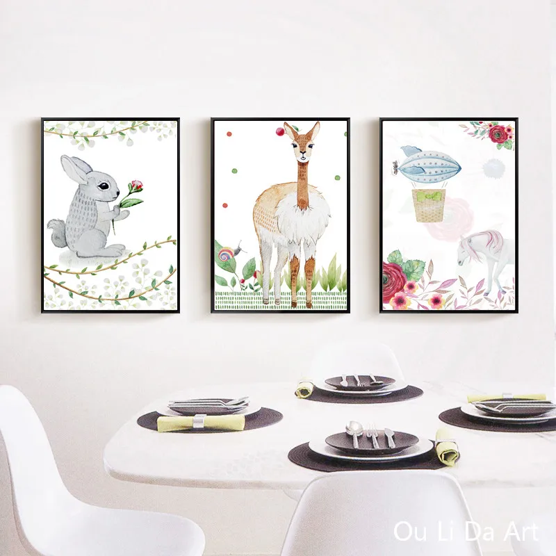 Картина маслом на холсте без рамки с изображением кролика|canvas prints|print on canvasdecorative