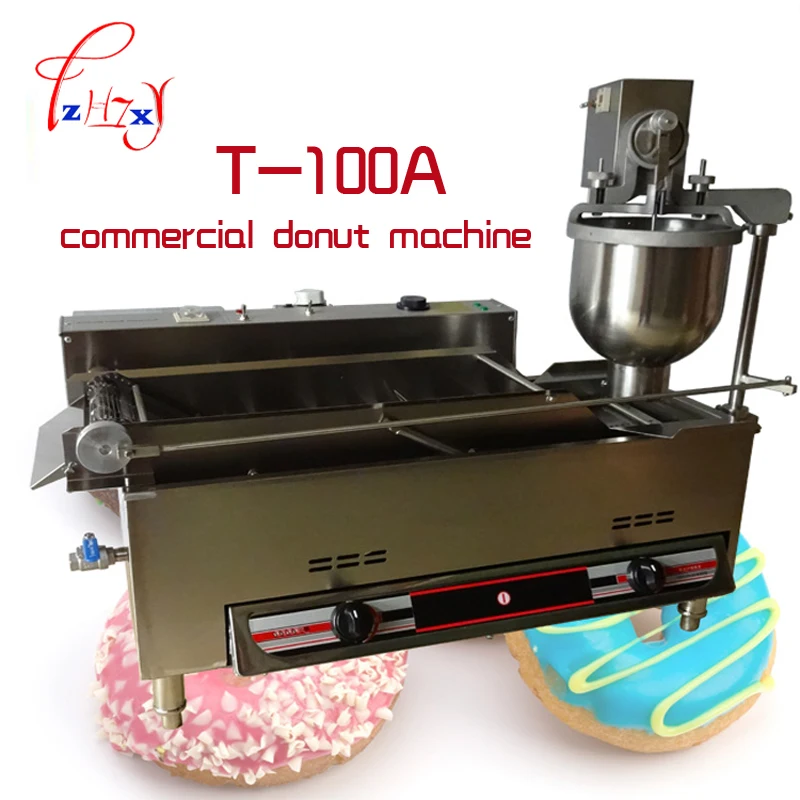 Gas and Electric Automatic Donut Machine_Commercial Donut Machine Fryer Maker_Donut stainless steel Doughnut makers  T-100A 1PC