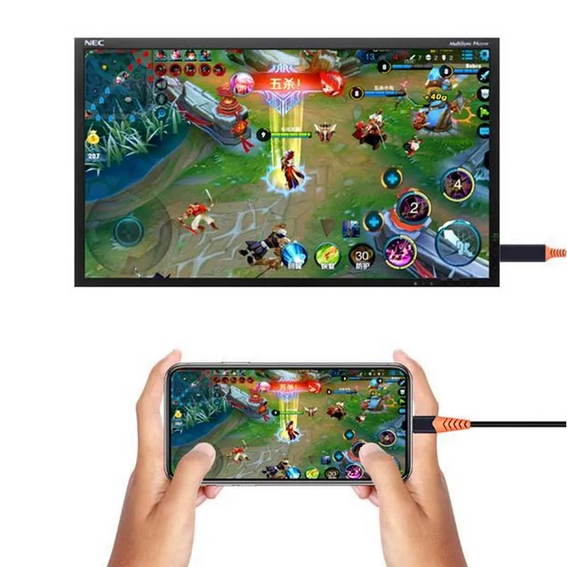 1.8M 4K USB 3.1 Type-c to HDMI-compatible Cable Type C To HDTV Adapter For Samsung Galaxy S9 S8 Note 9 8 | Электроника