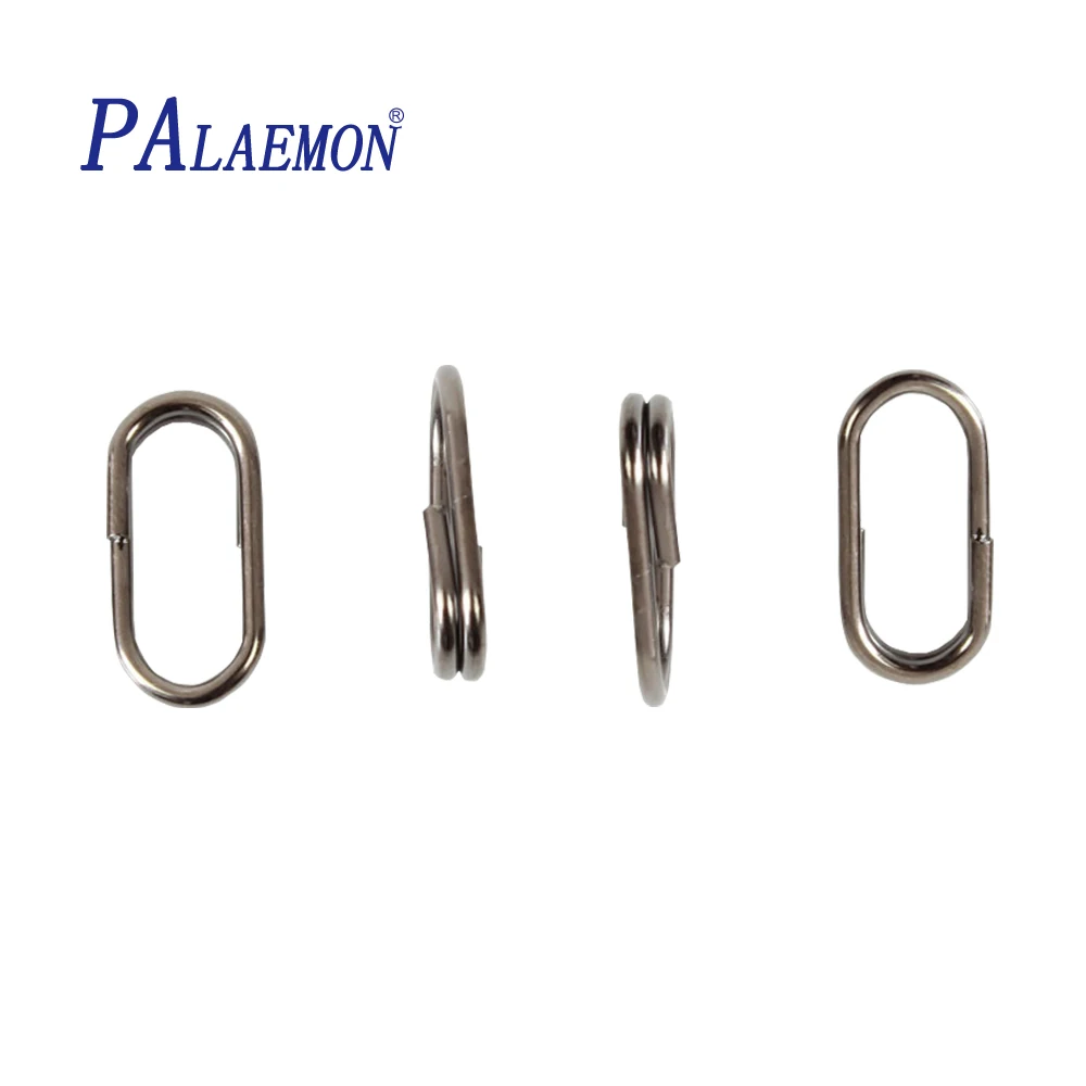PALAEMON 100 шт./лот рыболовный соединитель овальное разделенное кольцо оснастка
