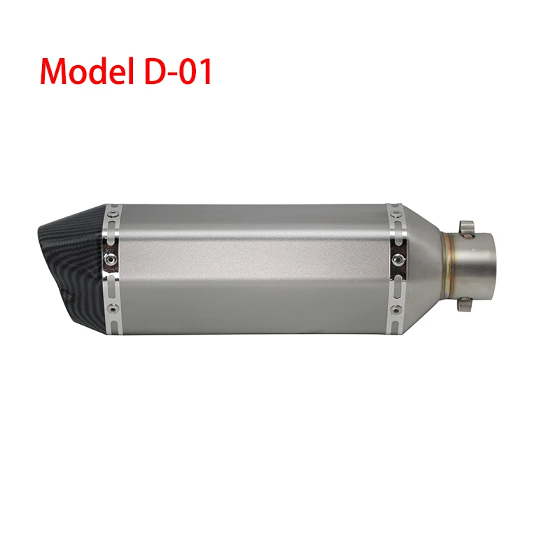 Model D-01 ZSDTRP универсальный мотоцикл грязи велосипед выхлопная труба модифицированный скутер akrapovic выхлопная муфта подходит для большинства мотоциклов ATV - Цвет: Model D-01