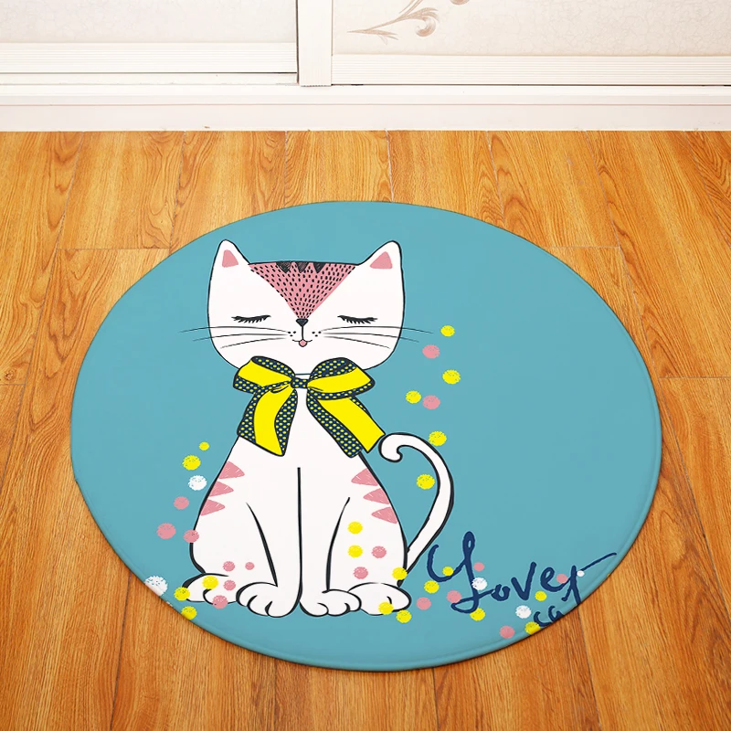 Круглый ковер для кошек детский игровой тент гимнастический коврик спальни