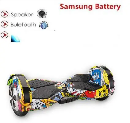 8 дюймов Электрический Скутер Ховерборд Bluetooth Динамик samsung аккумулятора