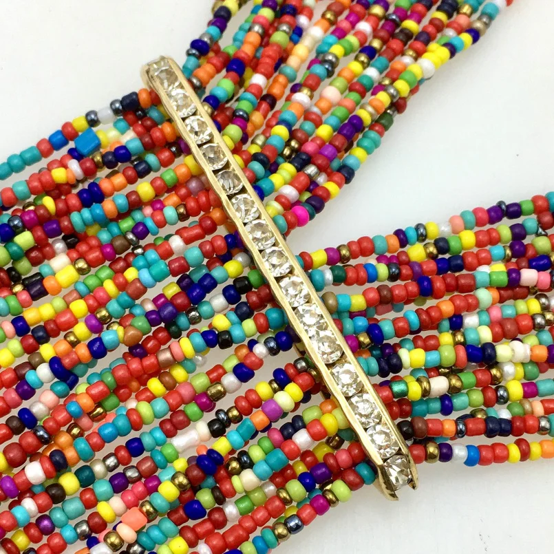 Женское длинное ожерелье с бусинами MANILAI богемное украшение ручной работы 11