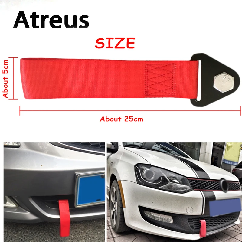 Atreus 1 шт. автомобильный Стайлинг ремень для прицепа буксирный крюк нейлоновые