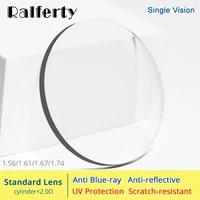ralferty 1 56 1 61 1 67 1 74 optical lenses anti blue light prescription glasses lens eyes clear myopia diopter thin hmc lentes
