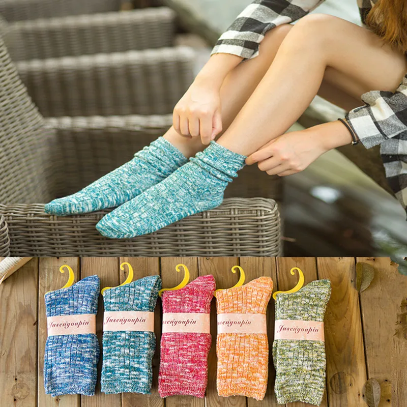 10 Пар/лот женщин носки ветер Сен департамент грубой иглы кучи толстые линии