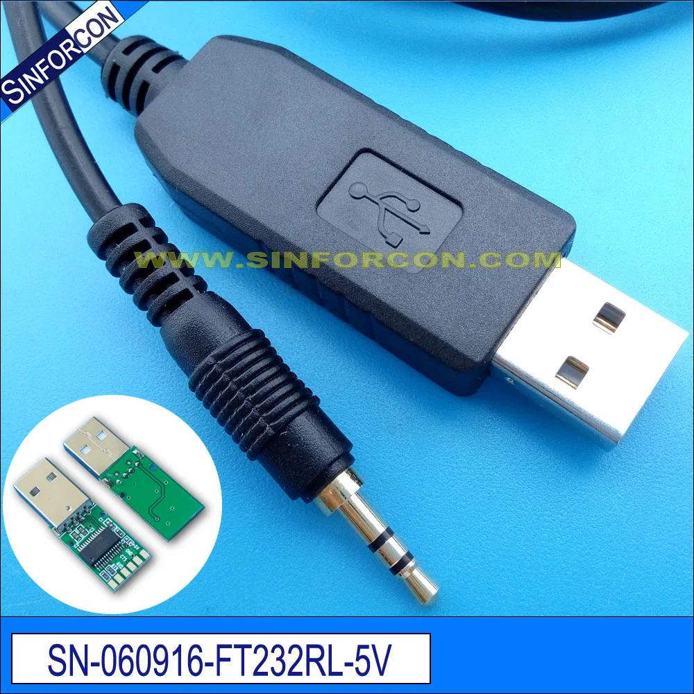 FTDI USB UART TTL 3 В до 2 5 мм стерео разъем последовательный адаптер Кабельный драйвер |
