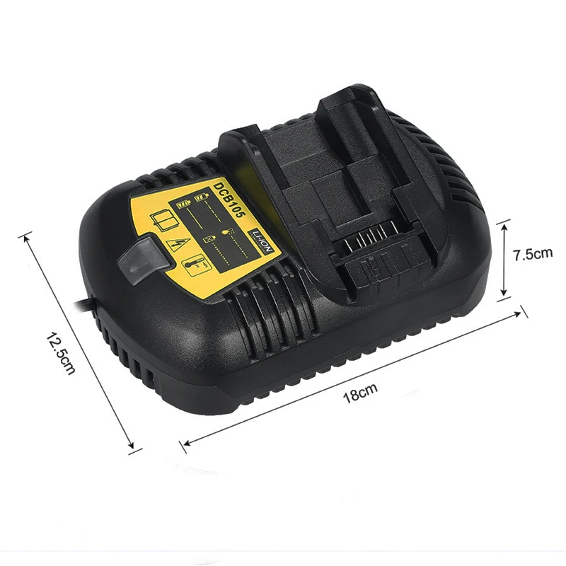 Сменное зарядное устройство для литий-ионных батарей 3A Max Dewalt 10 8 V 12V 14 4 20V DCB105 DCB101