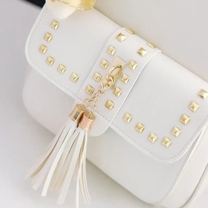 3 шт./компл. Для женщин Rivet Tassel рюкзак сумка через плечо женская маленькая сумка для карт мини рюкзаки школьные сумки для девочек mochila feminina sac a dos