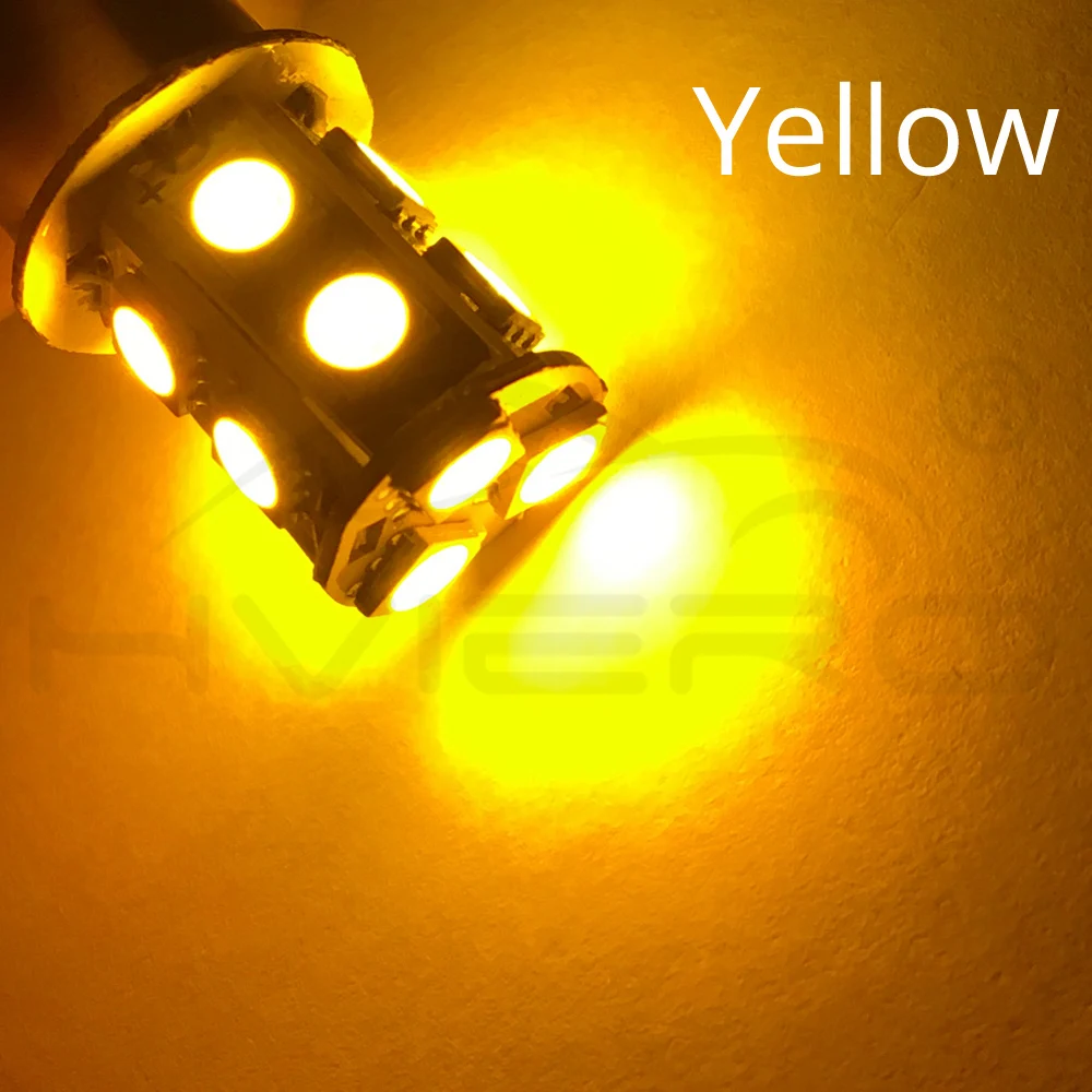 1156 BA15S 1157 BAY15D P21W BA15D 13Led 5050 Автомобильные светодиодные поворотные парковочные сигнальные огни, тормозные задние лампы, автомобильные задние лампы заднего хода, DC 12 В