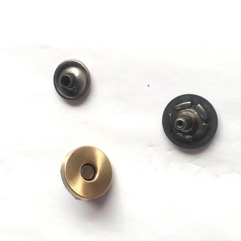 14mm RIVET Magnetic Snaps button Antique Brass 200 sets