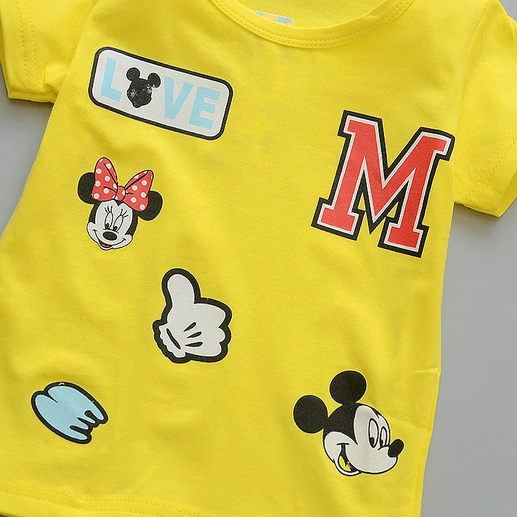 Детские летние хлопковые футболки для маленьких девочек новая модная футболка с