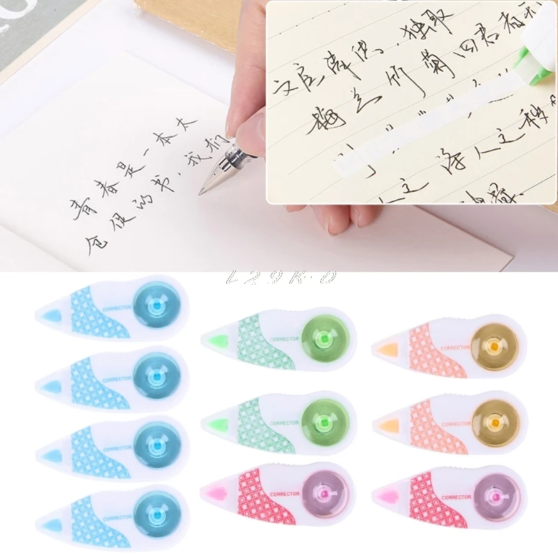 10 шт. мини-роликовая Корректирующая лента белая наклейка ластик офисные