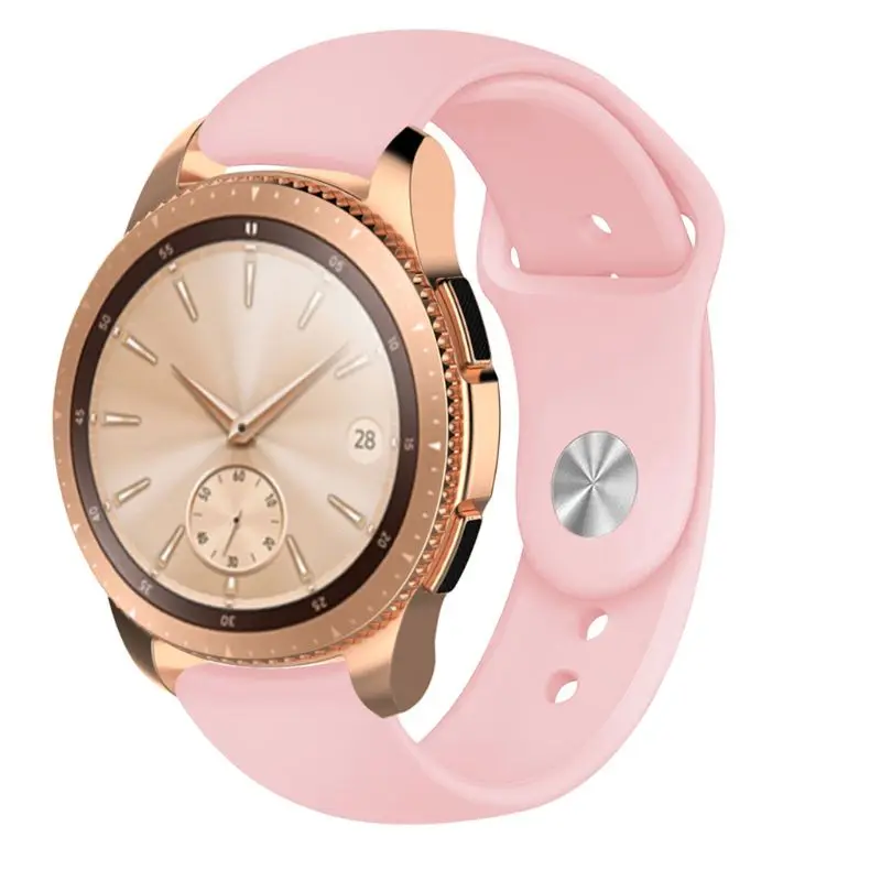Силиконовый ремешок для часов Замена для samsung Active R500/samsung Galaxy Watch R810 42 мм/samsung gear Sport R600/samsung R720