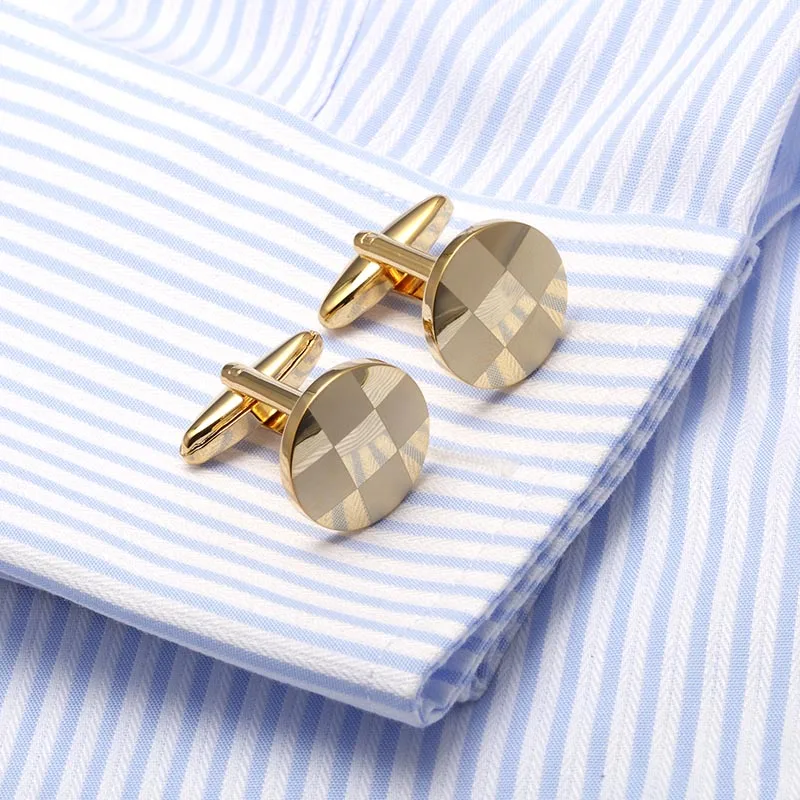 2017 топ продаж запонки лазерные Запонки Золотые Цветные манжеты Свадебные