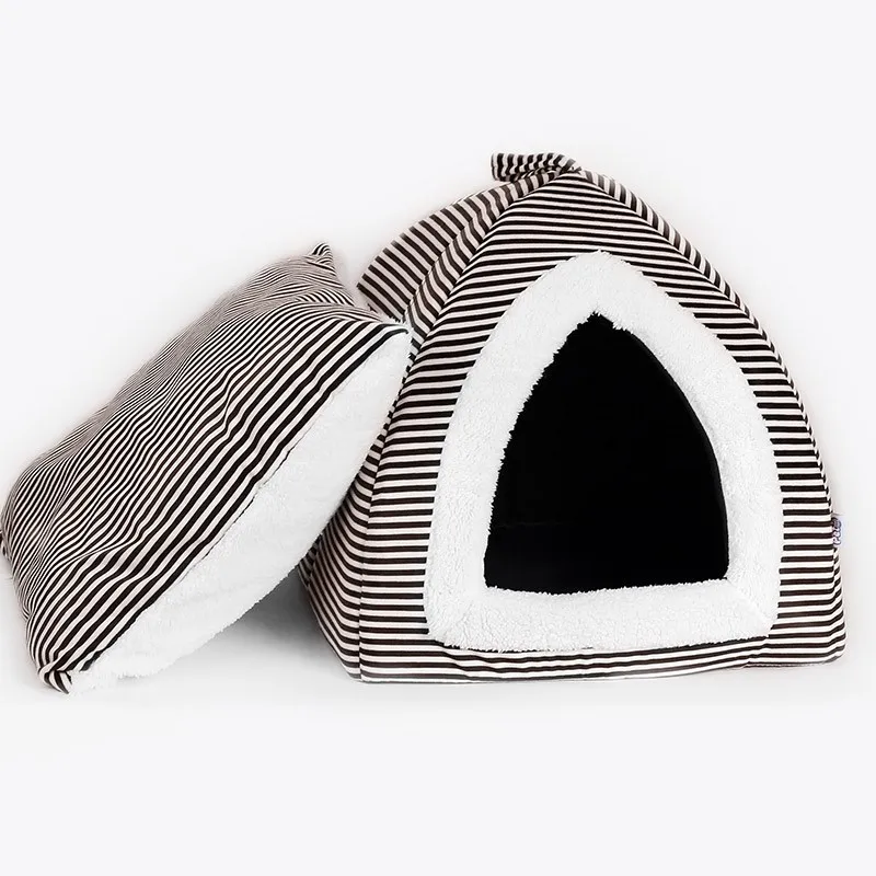 HEYPET кровать для кошки домик для питомца мягкий короткий плюшевый коврик для кошки кровать для собаки для маленьких собак кошки гнездо зимняя теплая спальная кровать коврик для щенка