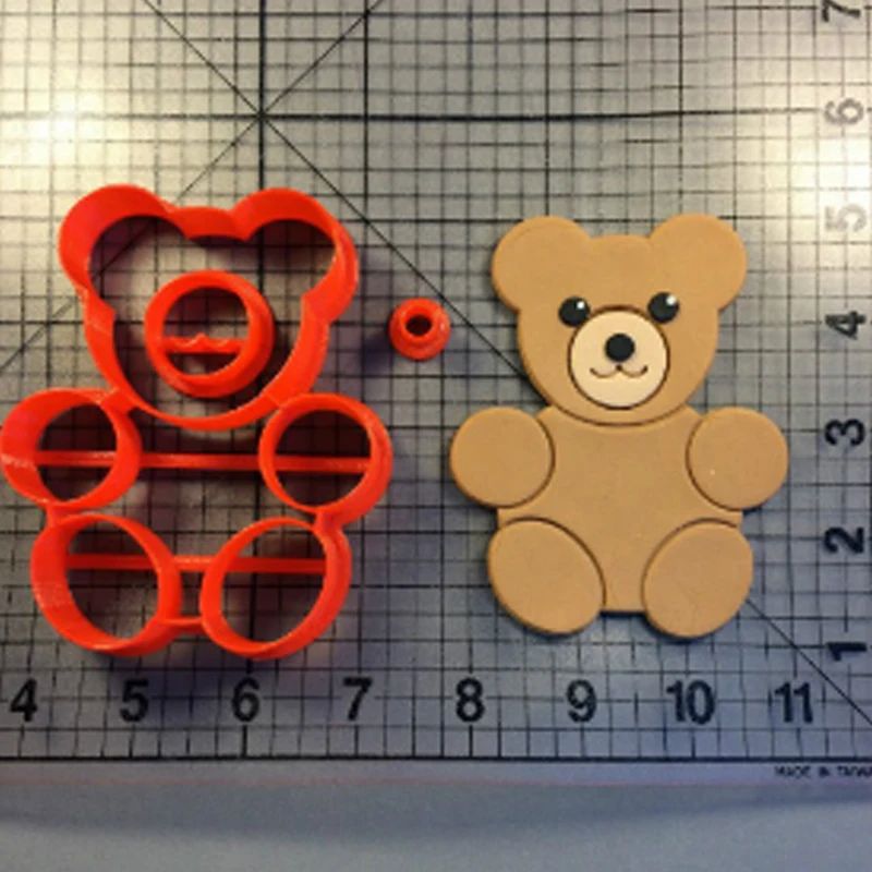 Милый Мишка Тедди инструменты для украшения торта сделанный 3D Печатный Набор