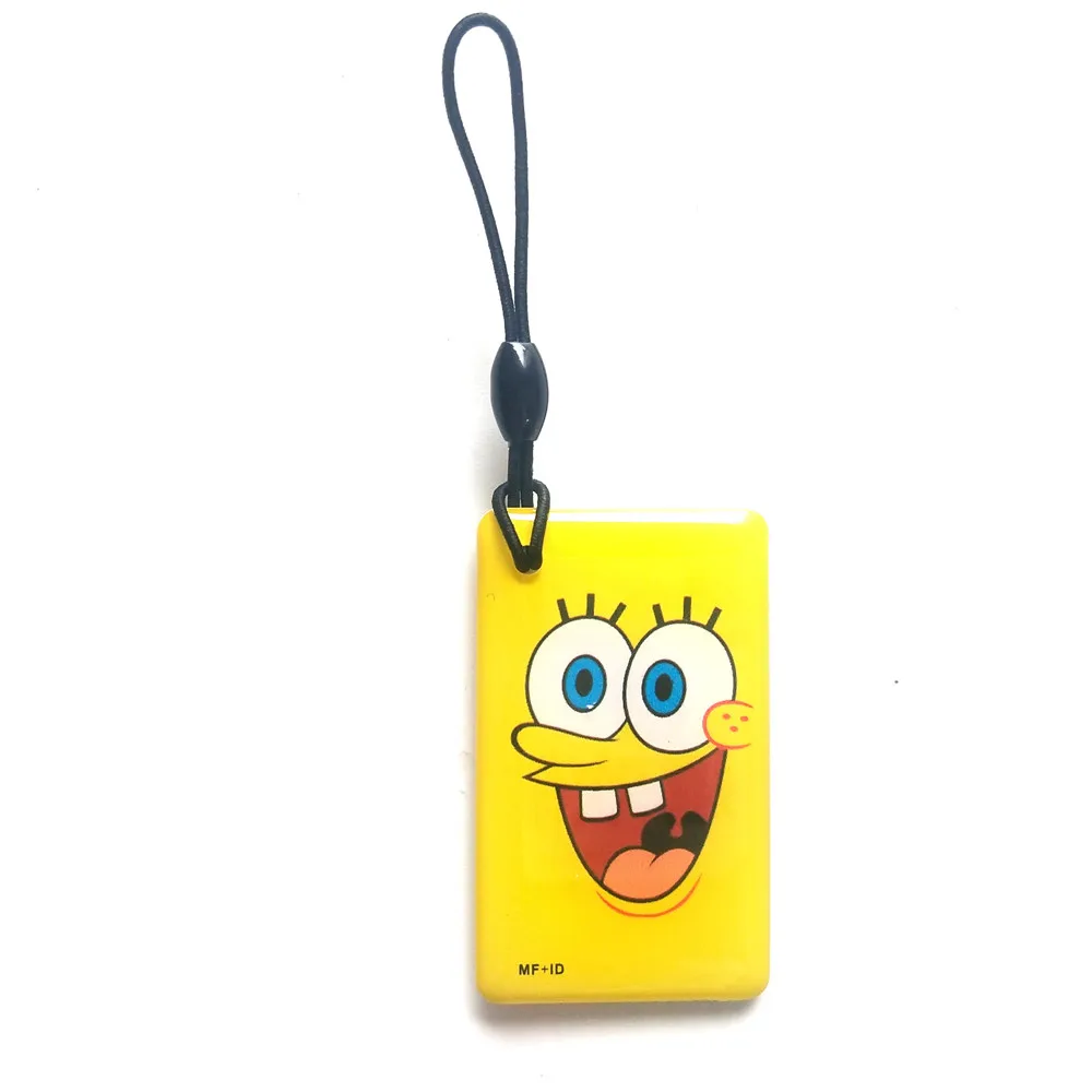 1 шт. RFID 13,56 МГц IC UID сменный двойной чип частота T5577 125 кГц ID пустая карта записываемая копировальная машина брелок для ключей доступ
