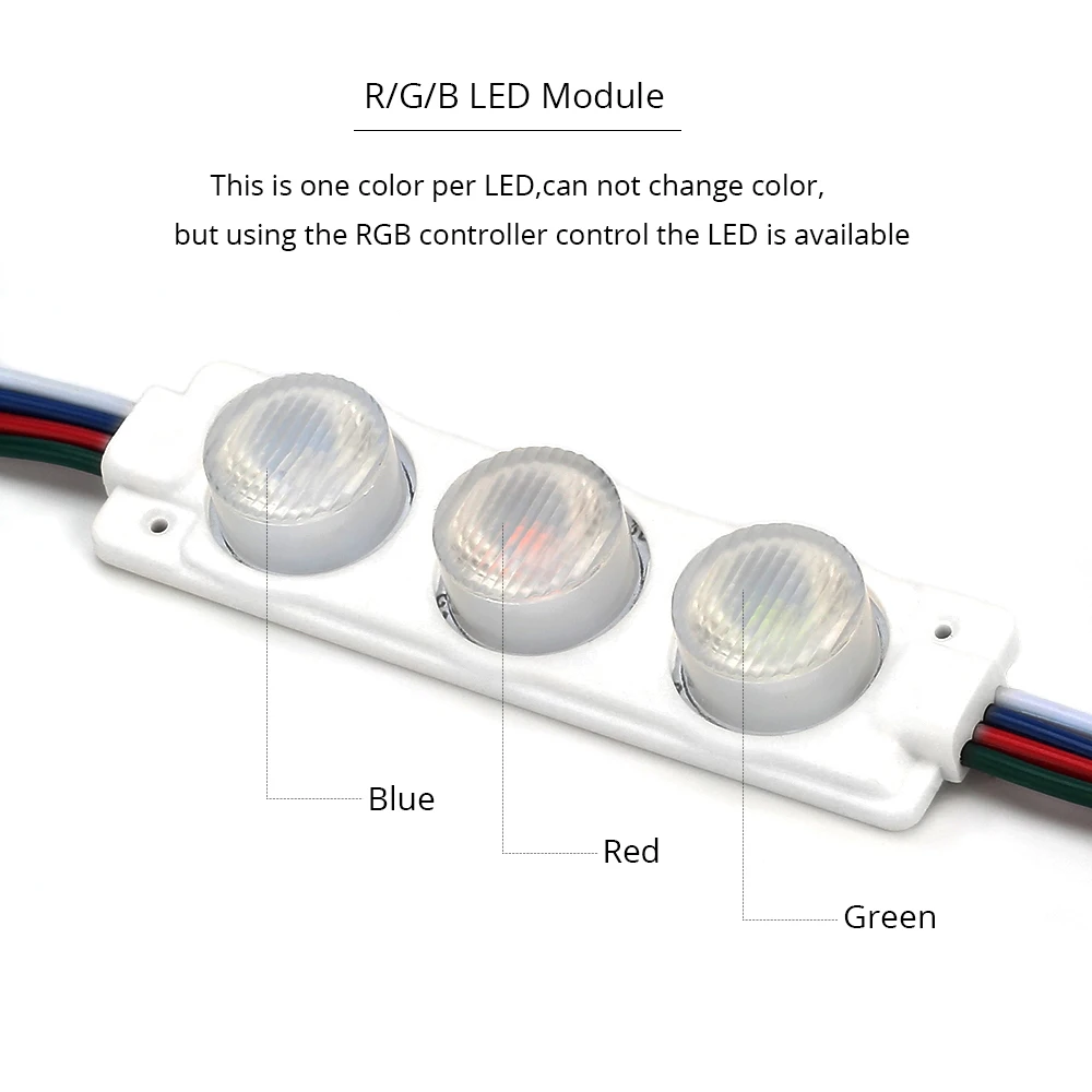 SMD3030 светодиодный модуль RGB свет 3 светодиода/шт. 10 шт./лот и белый для украшения DIY
