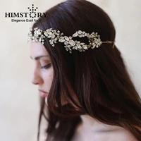 luxurious european vintage tiaras hairband handmade crystal bridal hairwear wedding hair accessories women party hair ornament